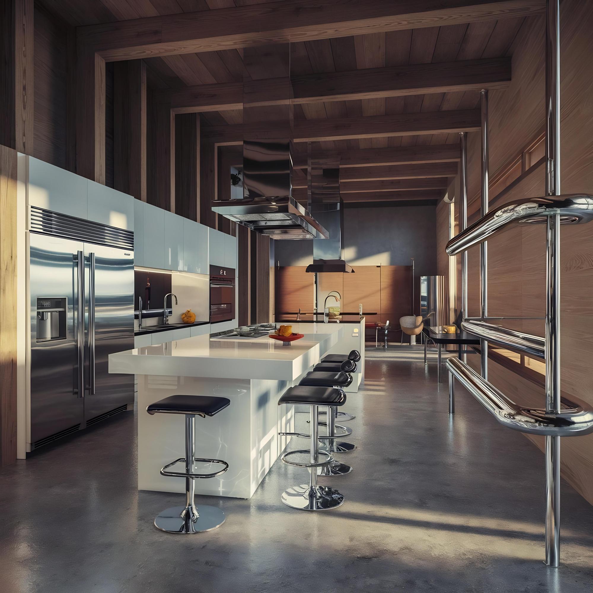 Interior of culinary workshop with tools